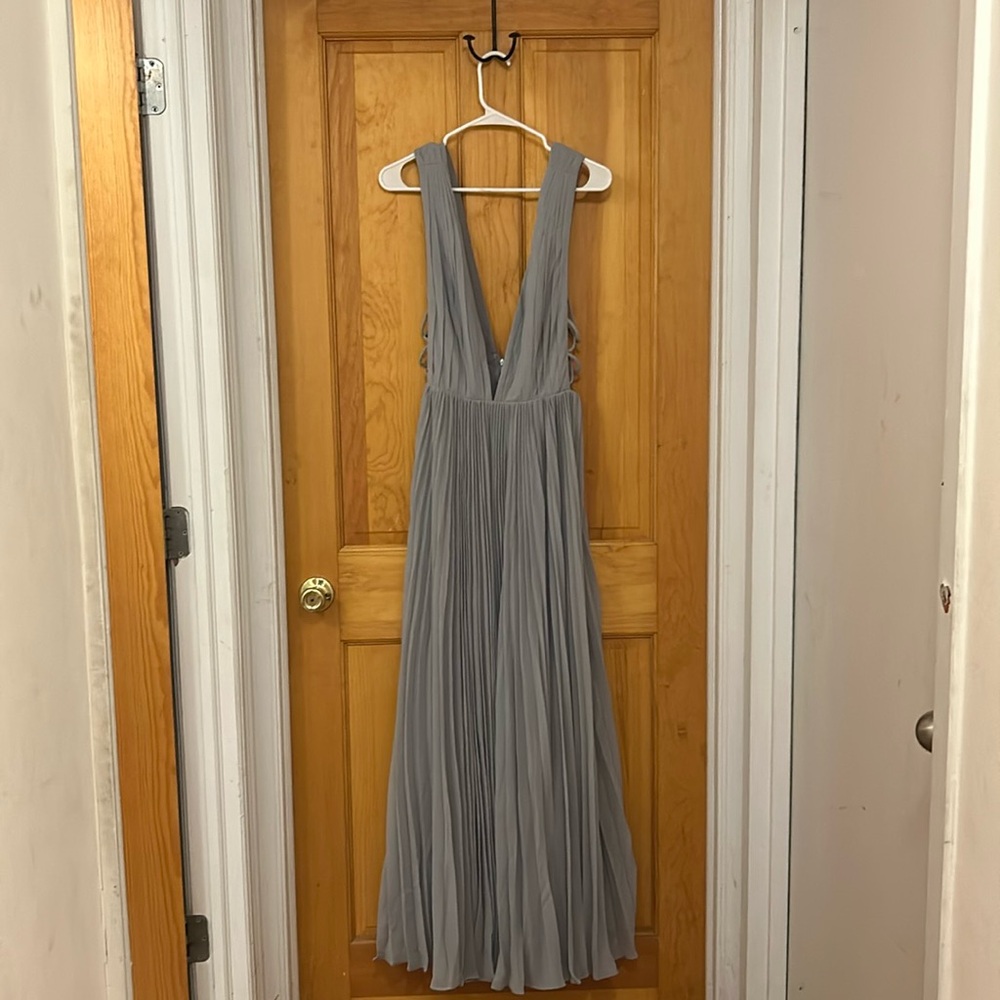 FAME AND PARTNERS X FREE PEOPLE Gray Maxi Dress Size 8
